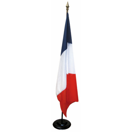 Socle en bois laqué marron - 1 place