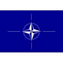 Drapeau de table OTAN 10 x 15 cm - Lot de 10