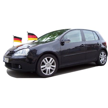 Porte-drapeaux de voiture Chromé