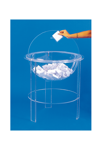 Urne jeux concours en plexiglass