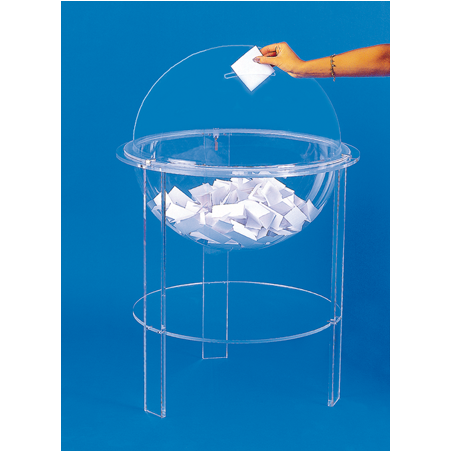 Urne jeux concours en plexiglass