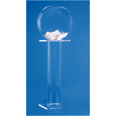 Urne boule sur pied en plexiglass