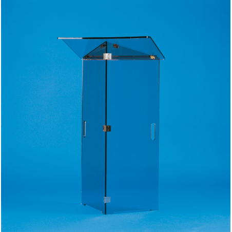 Pupitre pliable en plexiglass fumé