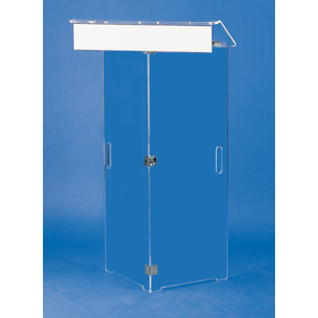 Pupitre pliable en plexiglass fumé