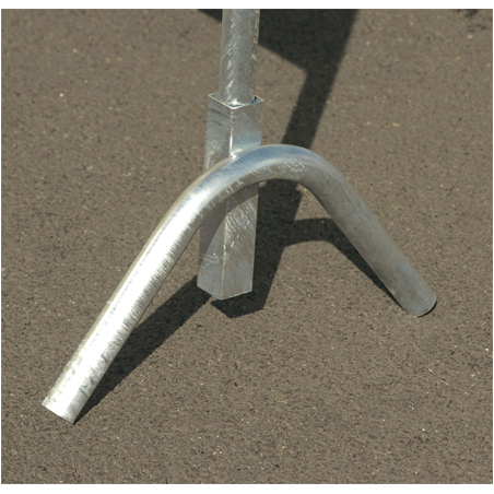 Pied amovible pour tubes ronds