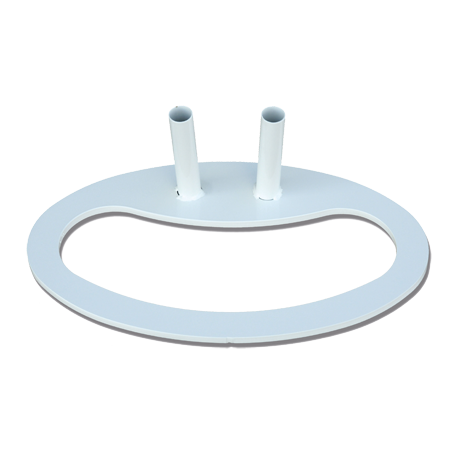 Pied drapeau ou mât 2 places