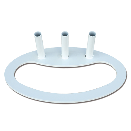 Pied drapeau ou mât 3 places