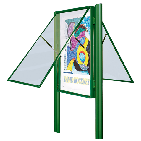 Kit 2 poteaux Quatro - Vitrines H.750 et 1000