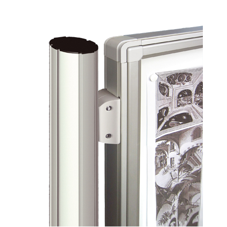 Poteau Quatro de liaison - Vitrines H.750 et 1000