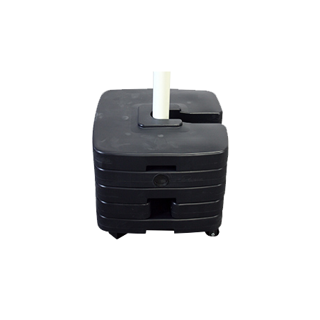 Platine lestée pour mâts événementiels