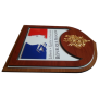 Ecusson porte-drapeaux République Française - modèle Prestige