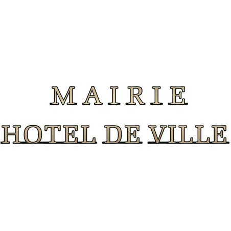 Lettres de façade en bronze - Liberté Egalité Fraternité