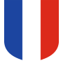 Ecusson porte-drapeaux Tricolore - Gamme premium