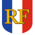 Ecusson porte-drapeaux Tricolore RF