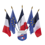 Ecusson porte-drapeaux République Française - Spécial école