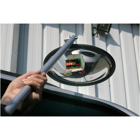 Miroir d'inspection sur roulettes