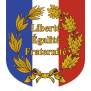 Ecusson Liberté egalité Fraternité avec palmes