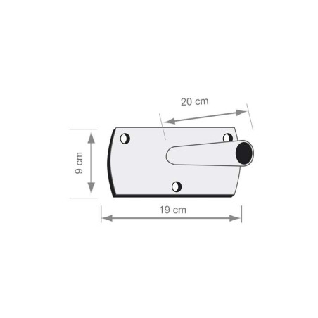 Schéma support horizontal