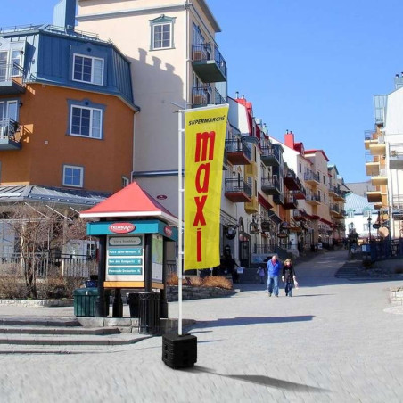 Platine lestée pour mâts événementiels