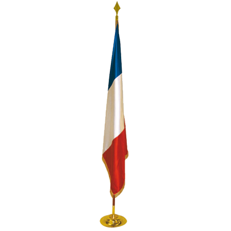 Drapeau de prestige en satin France