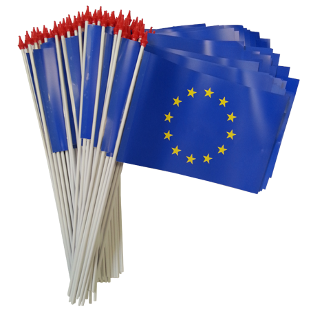 Drapeaux 9.5x16 Europe à agiter