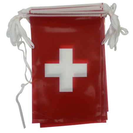 Guirlande Suisse en plastique 10 m