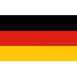 Lot de 100 drapeaux de table Allemagne en plastique