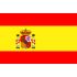 Lot de 100 drapeaux de table Espagne en plastique