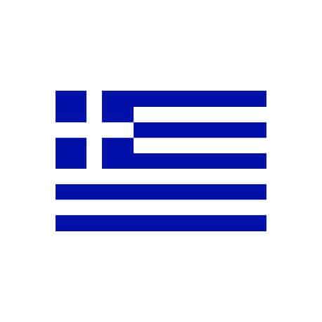 Lot de 100 drapeaux de table Grèce en plastique