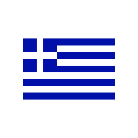 Drapeaux Grèce à agiter 9.5 x 16 cm - Lot de 100