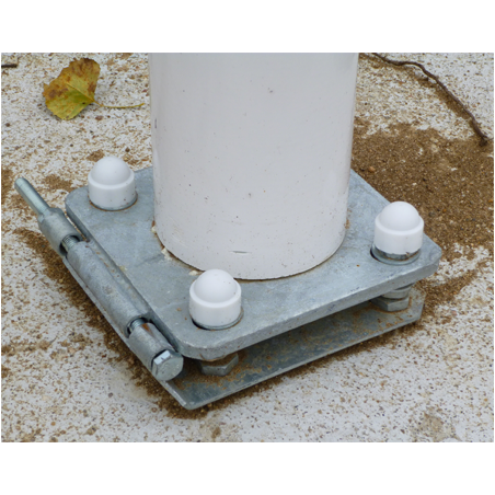 Mât fibre de verre 09 mètres Potence