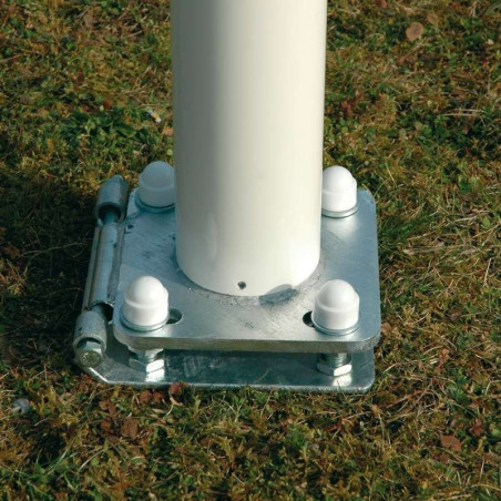 Platine basculante pour mât en fibre de verre