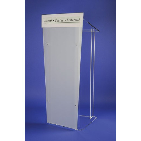 Pupitre colonne en plexiglass