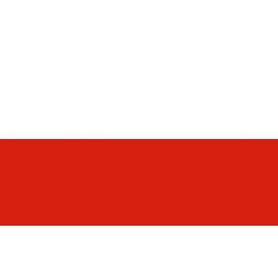 Drapeaux Pologne à agiter 9.5 x 16 cm - Lot de 100