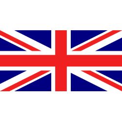 Drapeaux Royaume-Uni à agiter 9.5 x 16 cm - Lot de 100