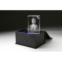Buste de Marianne dans bloc en verre optique CASTA