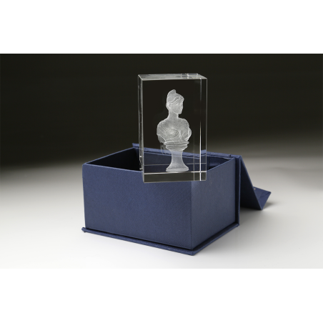 Buste de Marianne dans bloc en verre optique CASTA