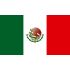 Lot de 100 drapeaux de table Mexique en plastique