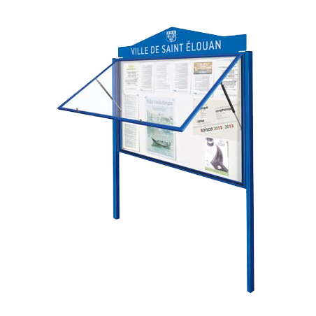 Vitrine classique porte levante