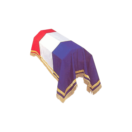 Drap mortuaire Tricolore Prestige