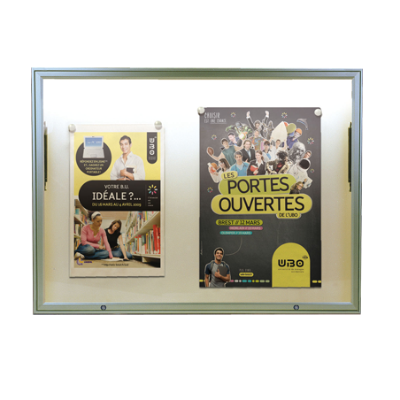 Vitrine 1000 8 feuilles A4 anodisé