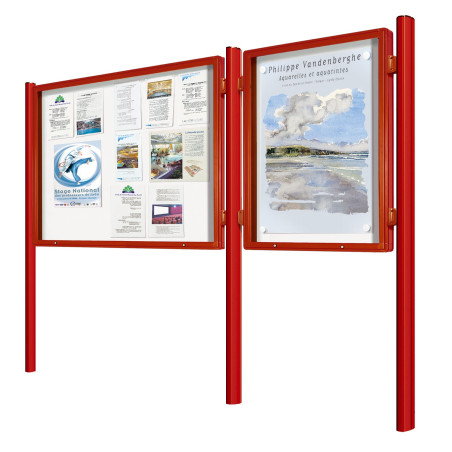 Vitrine 2000 ép. 75 mm - porte levante