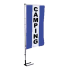 Bannière verticale Camping avec bandes 