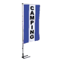 Bannière verticale Camping avec bandes 