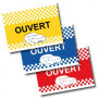 Drapeau de voiture Ouvert