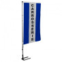 KIT complet Carrosserie 1 Mât téléscopique + 1 bannière verticale Bleu