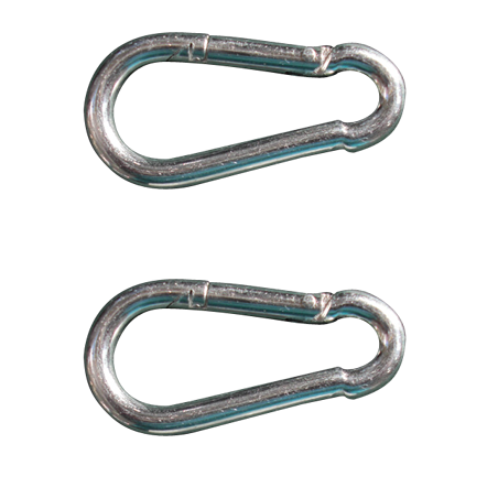 Mousquetons en acier - Lot de 2