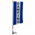 KIT complet Camping 1 Mât téléscopique + 1 bannière verticale bleu