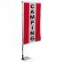 KIT complet Camping 1 Mât téléscopique + 1 bannière verticale rouge