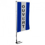KIT complet Ouvert 1 Mât téléscopique + 1 bannière verticale 
